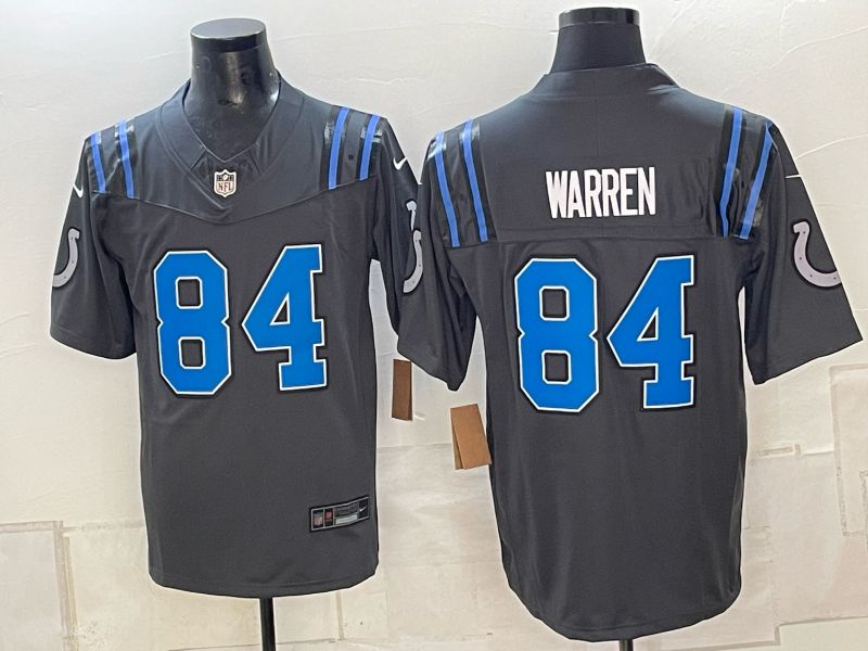 Men 2026 Indianapolis Colts #84 Warren grey Limited Nike NFL Jersey 09180012